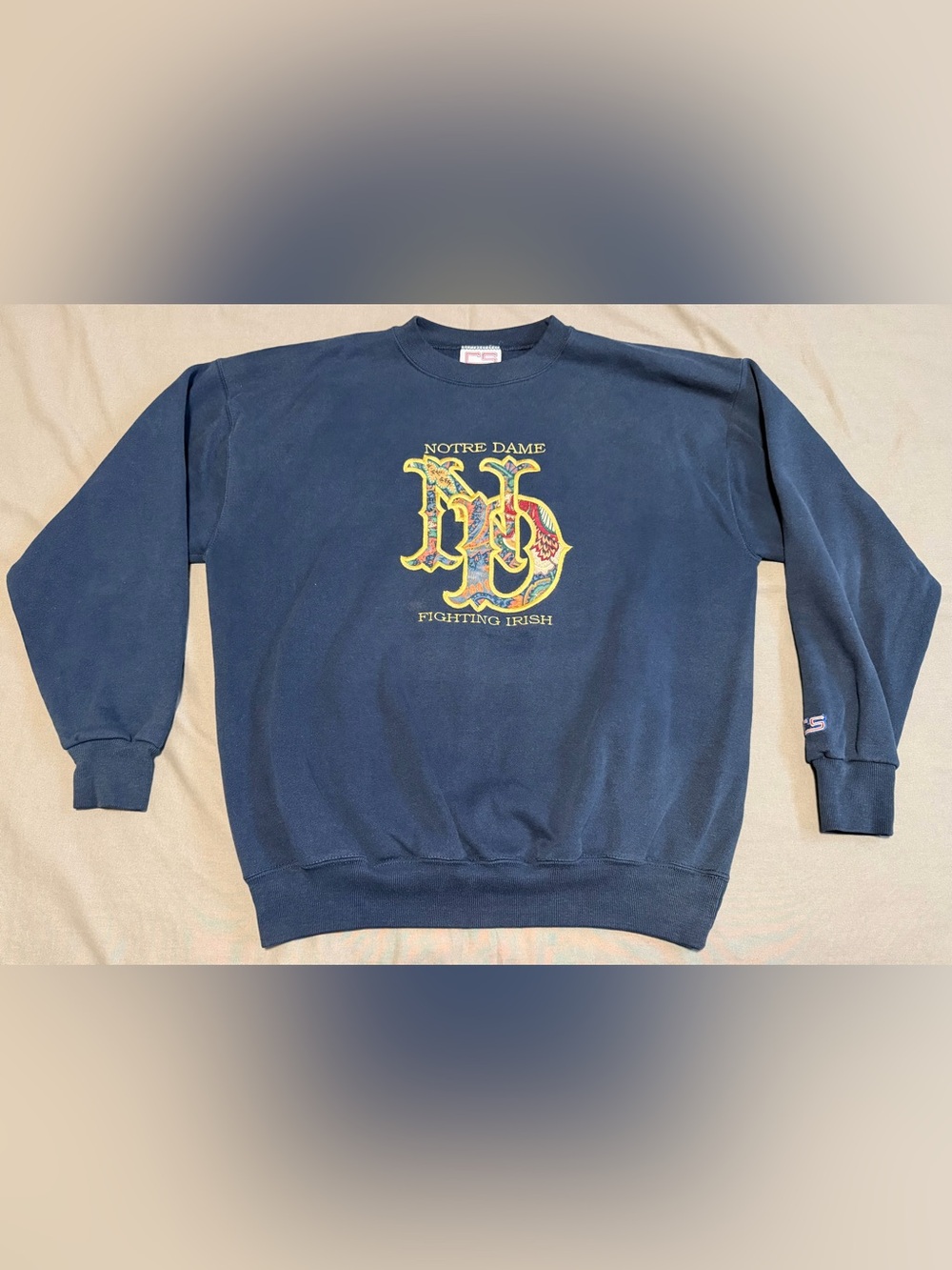 Vintage Notre Dame Fighting Irish Crew Neck Sweatshirt 90s Mens XL Crable USA